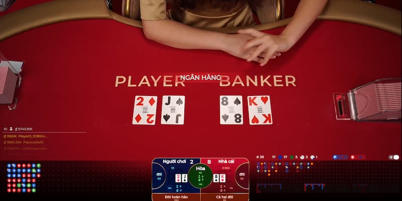 Đặt cược xen kẽ 2 cửa Banker và Player